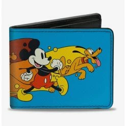 Cheapest ✨ Disney Mickey Mouse And Pluto Action Wave Bifold Wallet 😍