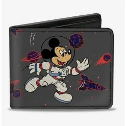 Budget ✔️ Disney Mickey Mouse Astronaut In Space Bifold Wallet ⭐