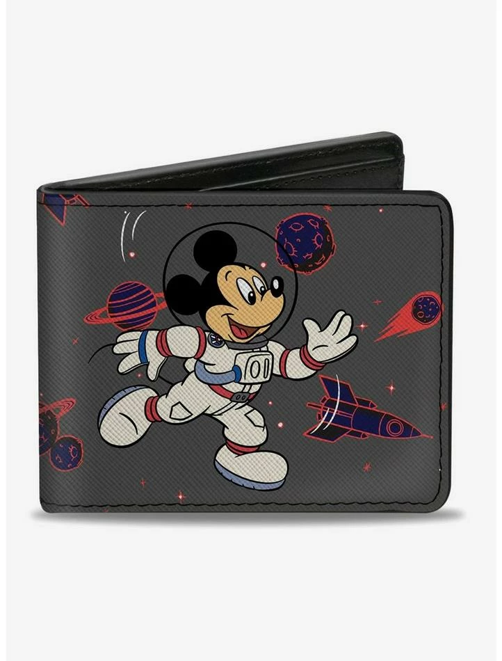 Budget ✔️ Disney Mickey Mouse Astronaut In Space Bifold Wallet ⭐ 1 Budget ✔️ Disney Mickey Mouse Astronaut In Space Bifold Wallet ⭐