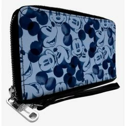 Flash Sale 💯 Disney Mickey Mouse Expressions Zip Around Wallet 👏