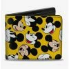 Budget ⌛ Disney Mickey Mouse Through Years Bifold Wallet 🌟