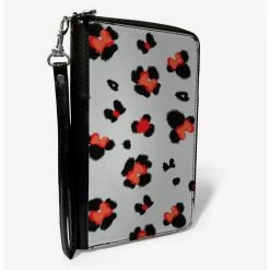 Wholesale 🛒 Disney Minnie Mouse Leopard Icon Zip Around Wallet 👏