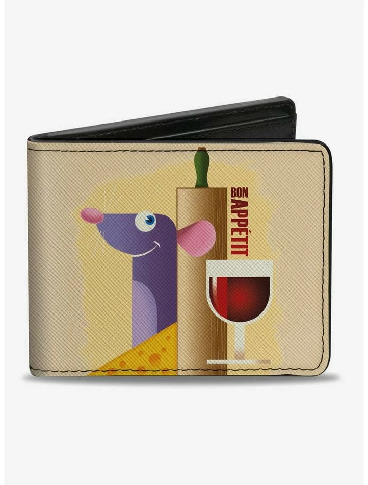 New 🔔 Disney Pixar Ratatouille Remy Bon Appetit Bifold Wallet 🔔 1 New 🔔 Disney Pixar Ratatouille Remy Bon Appetit Bifold Wallet 🔔