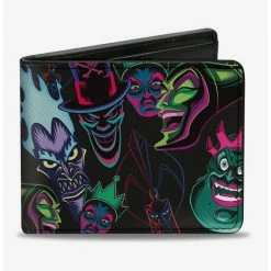 Wholesale 😉 Disney Villains Neon Bifold Wallet 💯