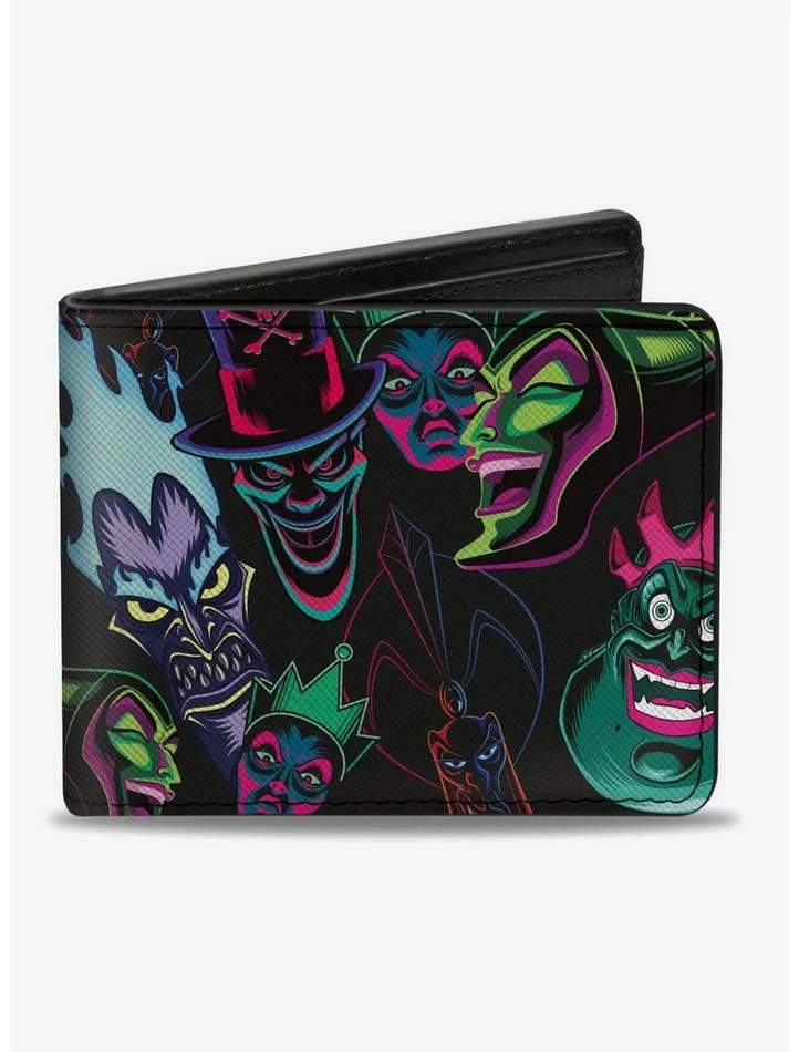 Wholesale π Disney Villains Neon Bifold Wallet π― 1 Wholesale π Disney Villains Neon Bifold Wallet π―