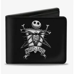 Deals ⭐ The Nightmare Before 🔔 Christmas Misfit Love Jack And Sallys Bifold Wallet 🔥