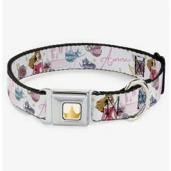 Top 10 ❤️ Disney Sleeping Beauty Aurora And Fairy Godmothers Seatbelt 🔔 Dog Collar 🌟