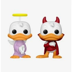 Cheapest ⌛ Funko Disney Pop! Donald's Shoulder Angel & Devil Vinyl Figure Set 2022 Wondrous Convention Exclusive 👏