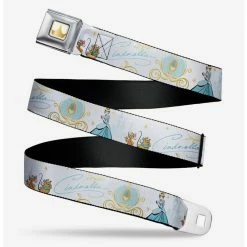 Discount 🎉 Disney Cinderella Pumpkin Coach And Mice Seatbelt Belt 🌟