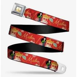 Brand new ⭐ Disney Mulan Gazebo Flowers Seatbelt Belt 🤩