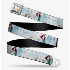 Coupon 🎉 Disney The Little Mermaid Ariel Castle Seatbelt Belt 🔥
