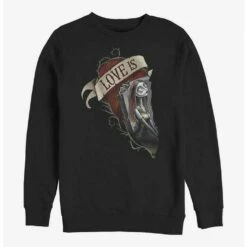 Best Pirce ❤️ The Nightmare Before 🥰 Christmas Sally Love Is Sweatshirt ❤️