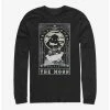 Cheap 🥰 The Nightmare Before Christmas The Moon Tarot Card Long-Sleeve T-Shirt 🌟