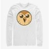 Hot Sale 🌟 Disney The Owl House Hooty Face Solid Long-Sleeve T-Shirt 🌟
