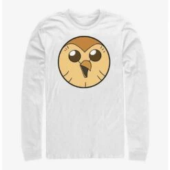 Hot Sale 🌟 Disney The Owl House Hooty Face Solid Long-Sleeve T-Shirt 🌟