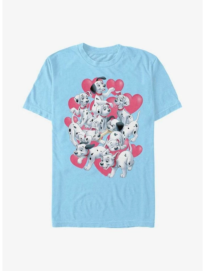 Hot Sale ❤️ Disney 101 Dalmatians Valentine Hearts T-Shirt ✔️ 2 Hot Sale ❤️ Disney 101 Dalmatians Valentine Hearts T-Shirt ✔️ - Image 2