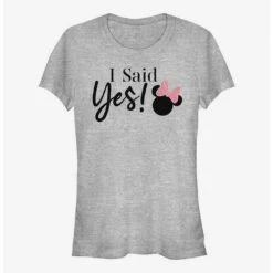 Outlet 🥰 Disney Minnie Mouse I Said Yes Girls T-Shirt 😍
