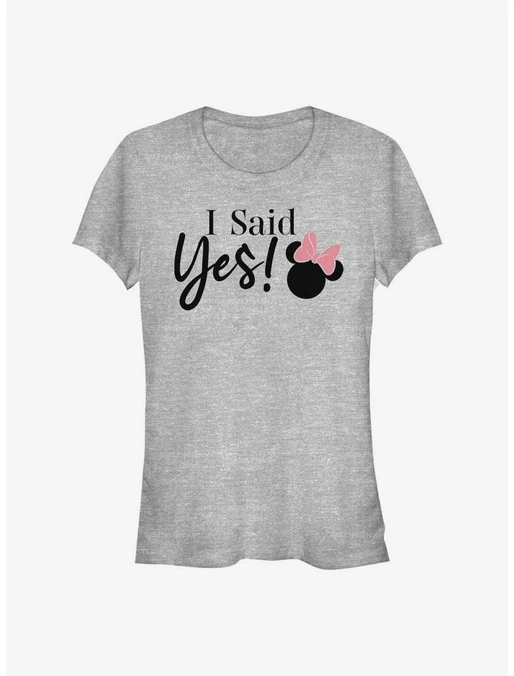 Outlet 🥰 Disney Minnie Mouse I Said Yes Girls T-Shirt 😍 1 Outlet 🥰 Disney Minnie Mouse I Said Yes Girls T-Shirt 😍