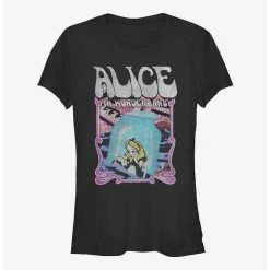 Brand new ✔️ Disney Alice In Wonderland Alice Poster 😀 Girls T-Shirt 😉