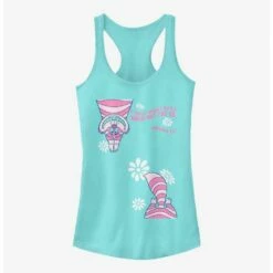 Best Pirce 🔥 Disney Alice In Wonderland Cheshire Split Girls Tank 🎁
