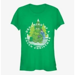Coupon ❤️ Disney The Muppets Dreaming Of Green 🔥 Christmas 😍 Girls T-Shirt ⌛