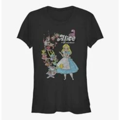 Promo ❤️ Disney Alice In Wonderland Group Girls T-Shirt ⌛