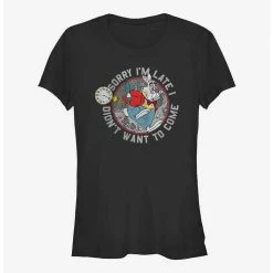 Best Pirce 😉 Disney Alice In Wonderland Late Rabbit 😍 Girls T-Shirt ✔️