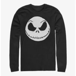 Best reviews of ❤️ Disney The Nightmare Before 🥰 Christmas Big Face Jack Long-Sleeve T-Shirt 🎉