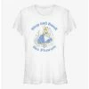Promo ⭐ Disney Alice In Wonderland Stop And Smell The Flowers ❤️ Girls T-Shirt ✔️