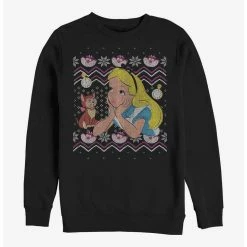 Cheap 😉  Disney Alice In Wonderland Ugly Sweater Sweatshirt 🔔
