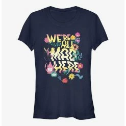 Best deal ✔️ Disney Alice In Wonderland We're All Mad Here 😀 Girls T-Shirt ❤️