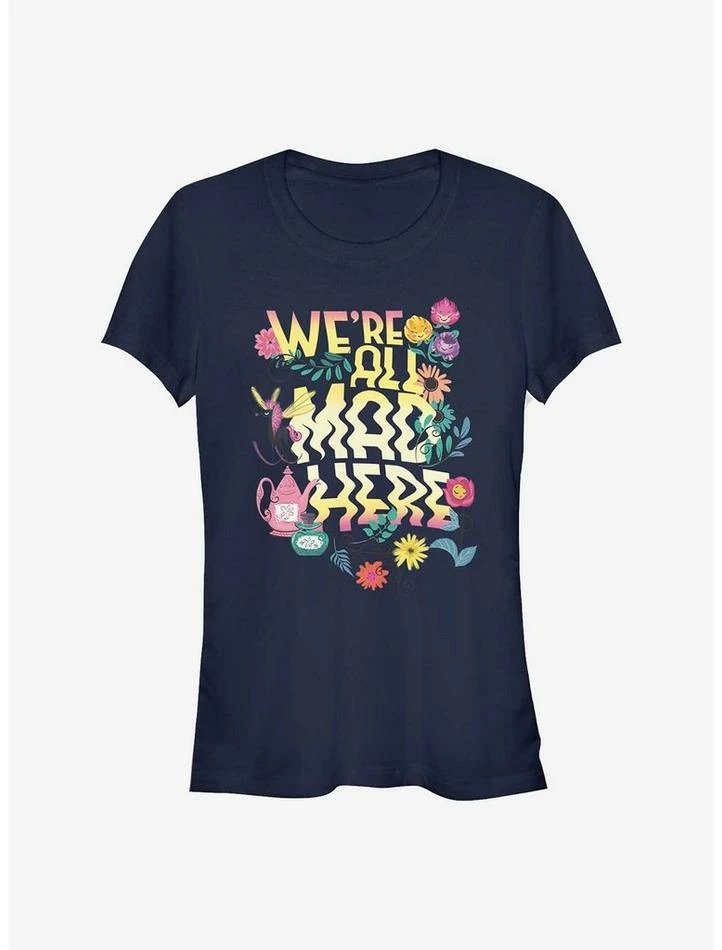 Best deal βοΈ Disney Alice In Wonderland We're All Mad Here π Girls T-Shirt β€οΈ 1 Best deal βοΈ Disney Alice In Wonderland We're All Mad Here π Girls T-Shirt β€οΈ