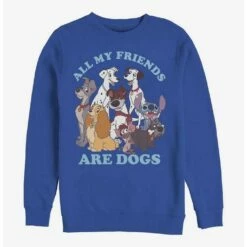 Best deal 👏 Disney All My Friends Are Dogs Sweatshirt 🎉