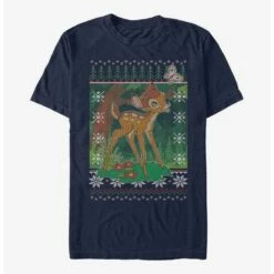 Best deal 🔔 Disney Bambi Fair Isle Pattern T-Shirt ❤️