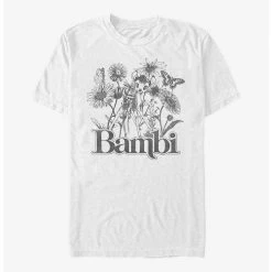 Flash Sale 🧨 Disney Bambi Floral Sketch T-Shirt 🤩