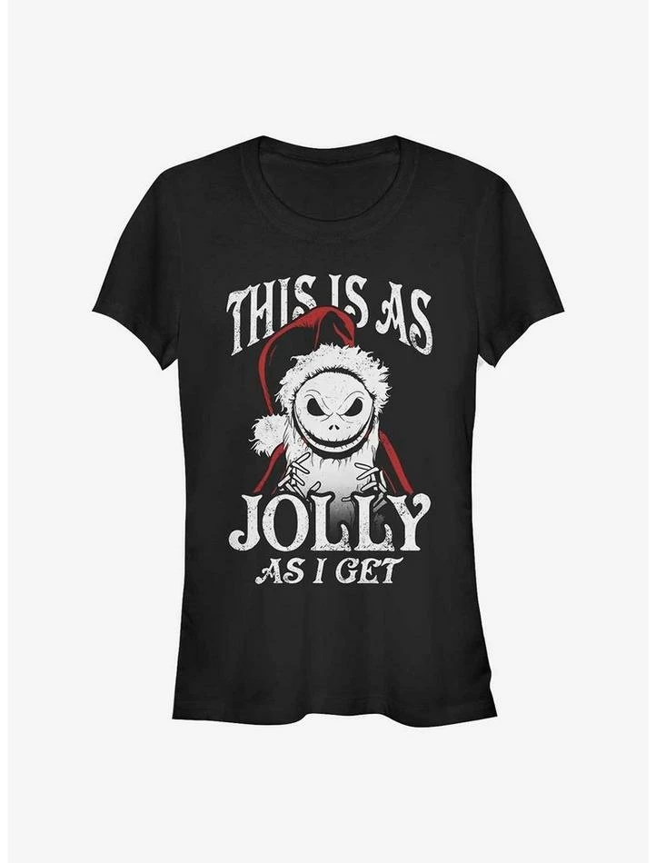 Deals 👍 Disney The Nightmare Before Christmas This Is As Jolly As I Get Santa Jack ⭐ Girls T-Shirt ✨ 1 Deals 👍 Disney The Nightmare Before Christmas This Is As Jolly As I Get Santa Jack ⭐ Girls T-Shirt ✨