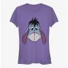 Hot Sale ⌛ Disney Winnie The Pooh Big Face Eeyore Girls T-Shirt ⭐