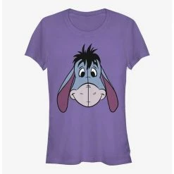 Hot Sale ⌛ Disney Winnie The Pooh Big Face Eeyore Girls T-Shirt ⭐