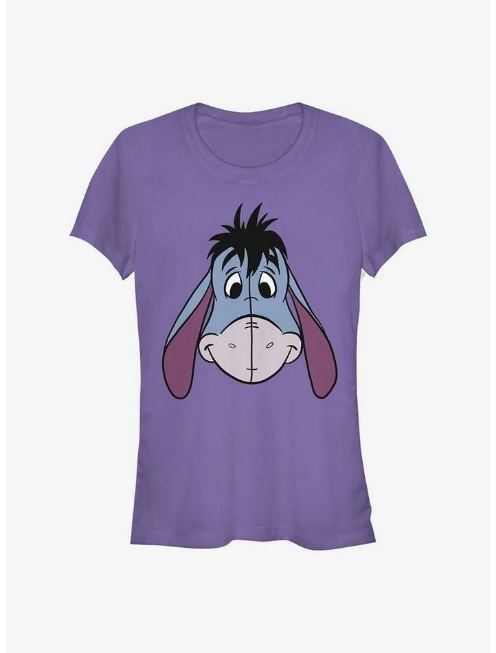Hot Sale ⌛ Disney Winnie The Pooh Big Face Eeyore Girls T-Shirt ⭐ 1 Hot Sale ⌛ Disney Winnie The Pooh Big Face Eeyore Girls T-Shirt ⭐