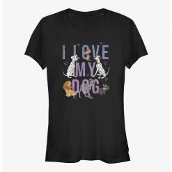 Discount 🔔 Disney I Love My Dog Girls T-Shirt 💯