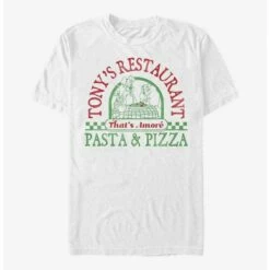 Brand new ❤️ Disney Lady And The Tramp Tony's Restaurant Pasta & Pizza T-Shirt 😉