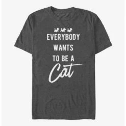 Best Pirce ⌛ Disney The Aristocats Everybody Wants To Be A Cat T-Shirt ⭐