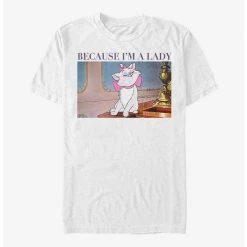 Outlet 👏 Disney The Aristocats Marie Because Im A Lady T-Shirt ⭐