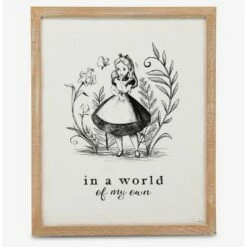 Buy ๐ Disney Alice In Wonderland Framed Wood Décor ๐