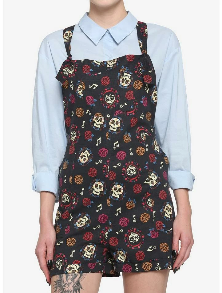 Top 10 😉 Disney Pixar Coco Sugar Skull Soft Shortalls ✨ 1 Top 10 😉 Disney Pixar Coco Sugar Skull Soft Shortalls ✨