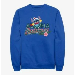 Hot Sale 👏 Disney Lilo & Stitch Aloha Christmas Crew Sweatshirt 🔔