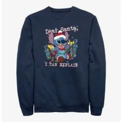 Brand new ⭐ Disney Lilo & Stitch Dear Santa Crew Sweatshirt 💯