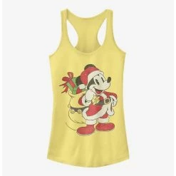 Promo 🧨 Disney Mickey Mouse Just Santa Mickey ⌛ Girls Tank ⭐