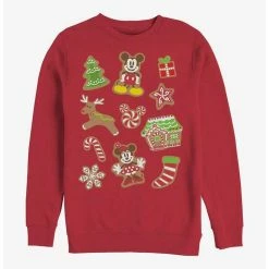 Deals 😉 Disney Mickey Mouse Gingerbread Mouses Crew Sweatshirt ❤️