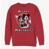 Budget ❤️ Disney Mickey Mouse Mickey & Minnie Holiday Crew Sweatshirt ⭐
